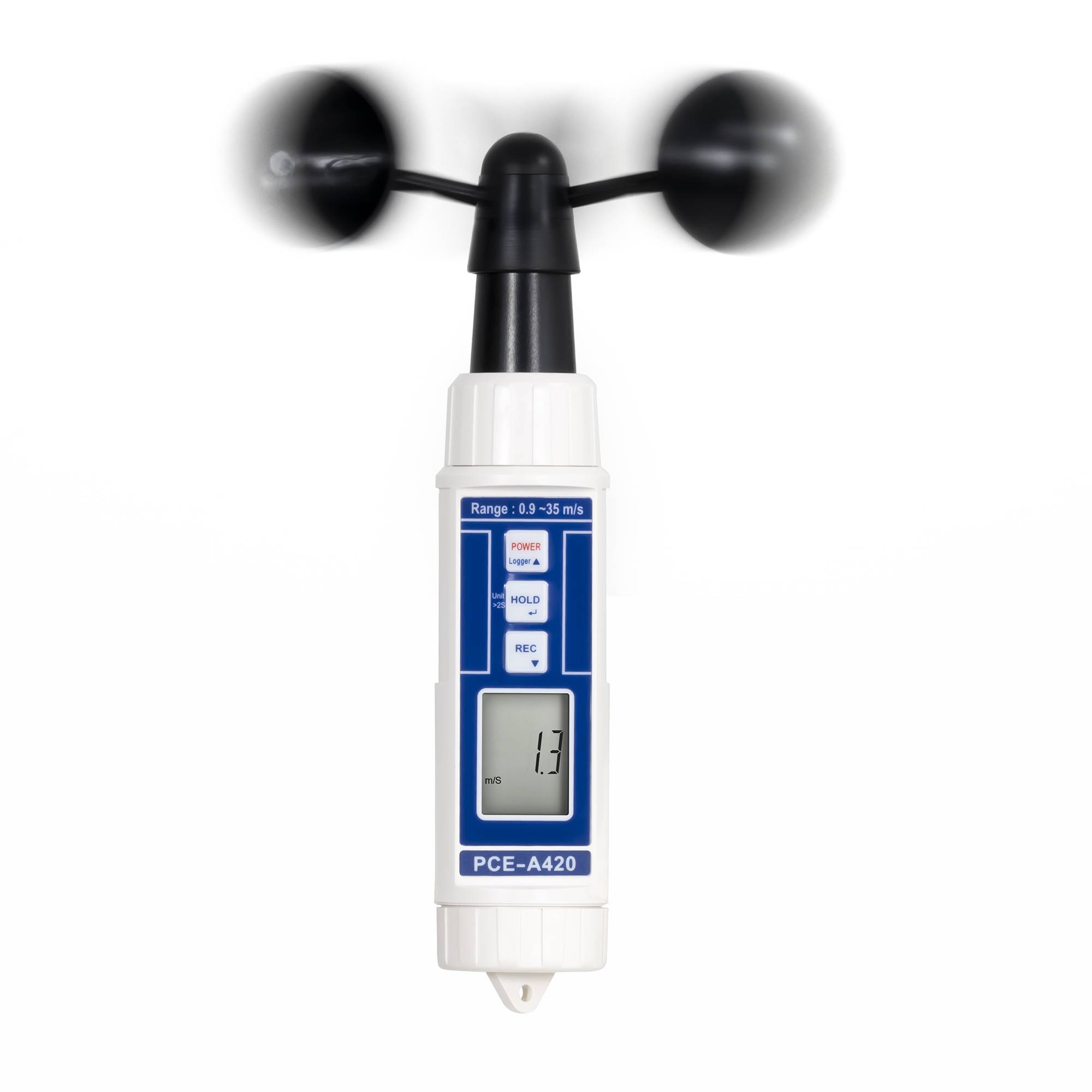 Anemometr PCE Instruments, 2.5 do 126 km/h-3