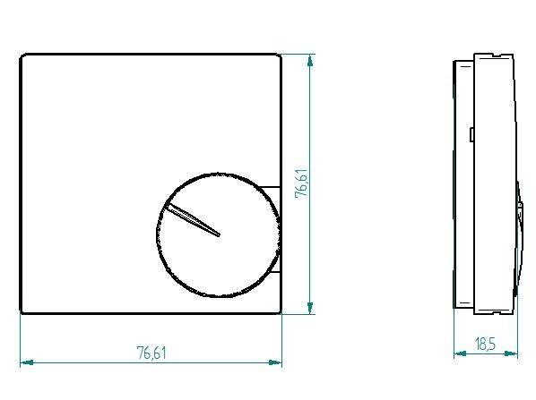 Termostat pokojowy Eberle RTR-S 6731-6 131170551600 nadtynkowy 1 szt.-1