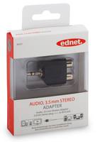 Audio adapter Y ednet 84547, Jack, RCA/Cinch-4