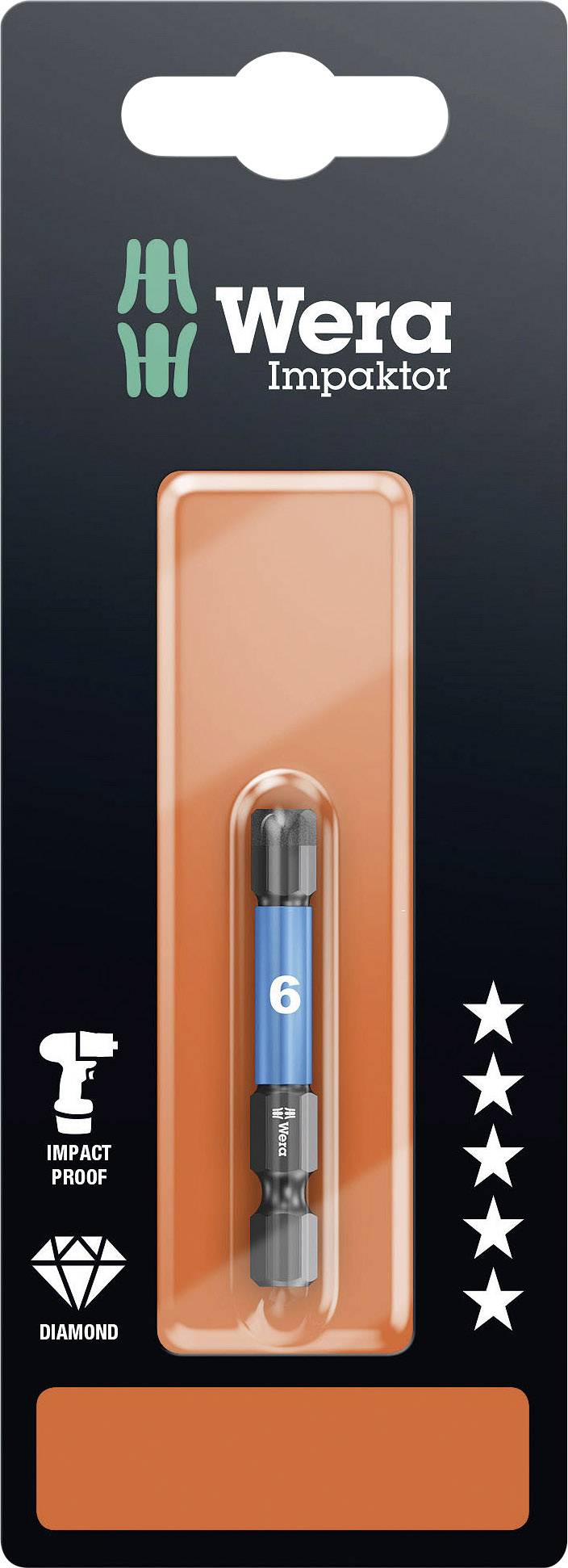 Шестигранна біта Wera 05073946001 840/4 IMP DC SB SiS 6 мм F 6.3 1 шт.