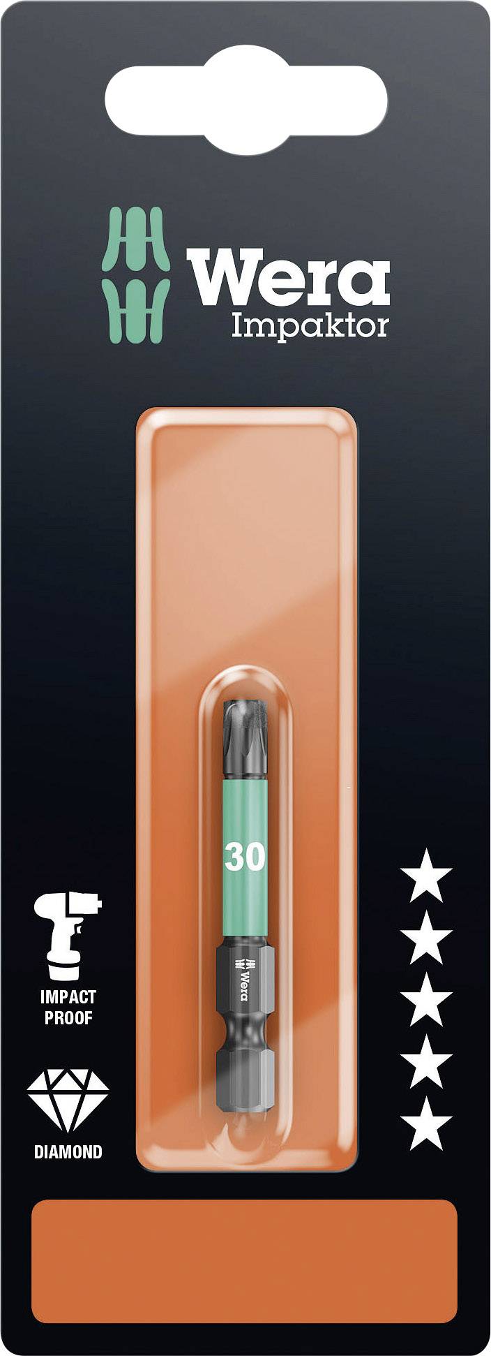 Насадка Torx T 30 Wera 867/4 IMP DC SB SiS 05073966001 F 6.3 1 шт.