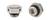 Dwa metalowe elementy zamykające lub zaworowe o kształcie sześciokątnym z uszczelką gumową, które prawdopodobnie służą do zadań uszczelniających.