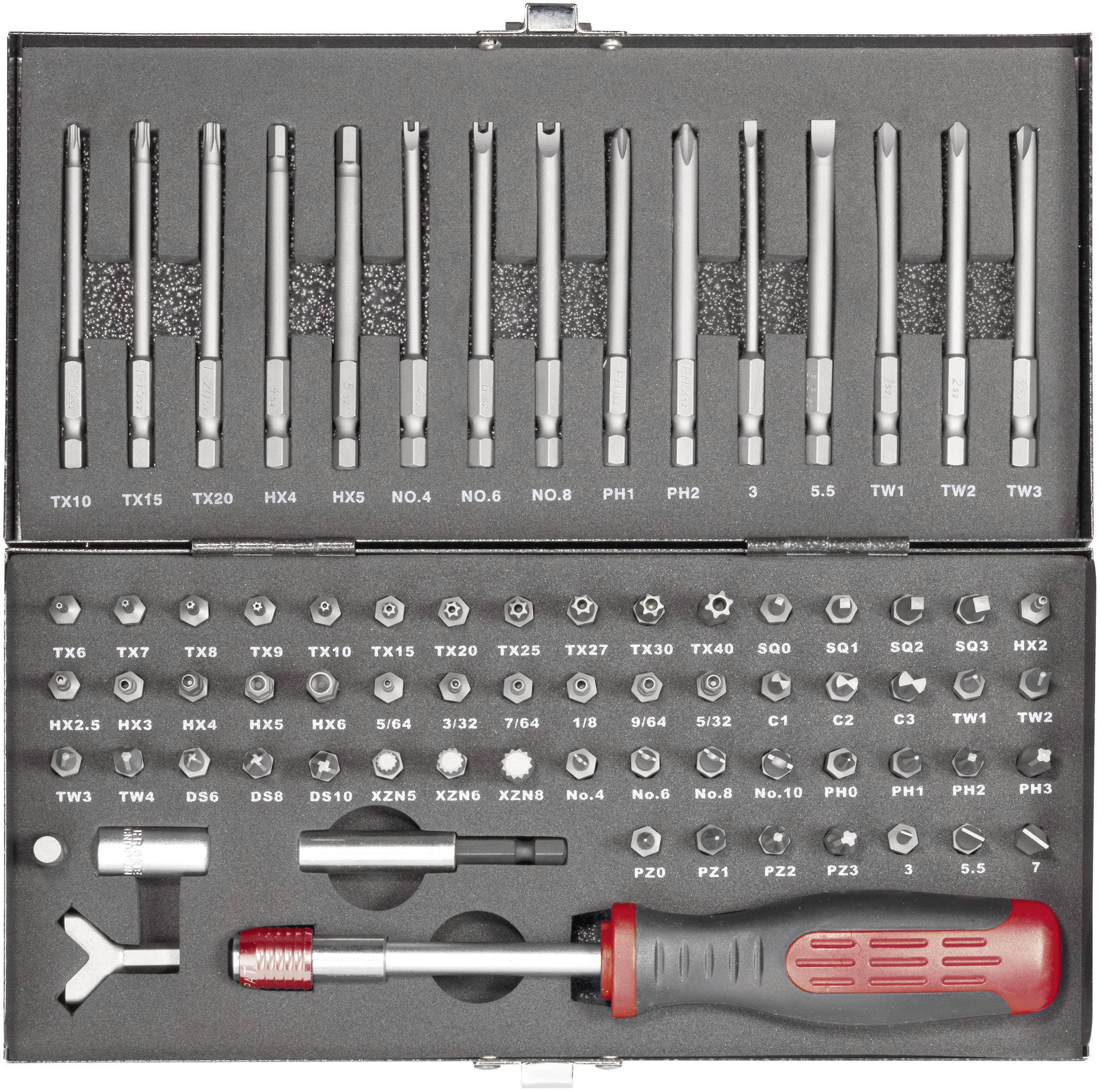 Bity TOOLCRAFT HT02183 75 elementów