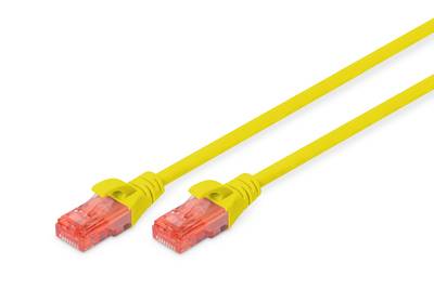 kabel LAN Digitus DK-1617-005/Y, 1 szt., RJ45, CAT 6, U/UTP, 0.50 m, żółty-4
