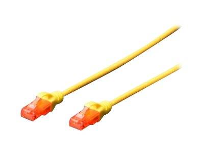 kabel LAN Digitus DK-1617-005/Y, 1 szt., RJ45, CAT 6, U/UTP, 0.50 m, żółty-5