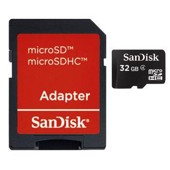 SanDisk SDSDQB-032G-B35 microSDHC 32 GB Class 4 zaw. kartę pamięci SD-5