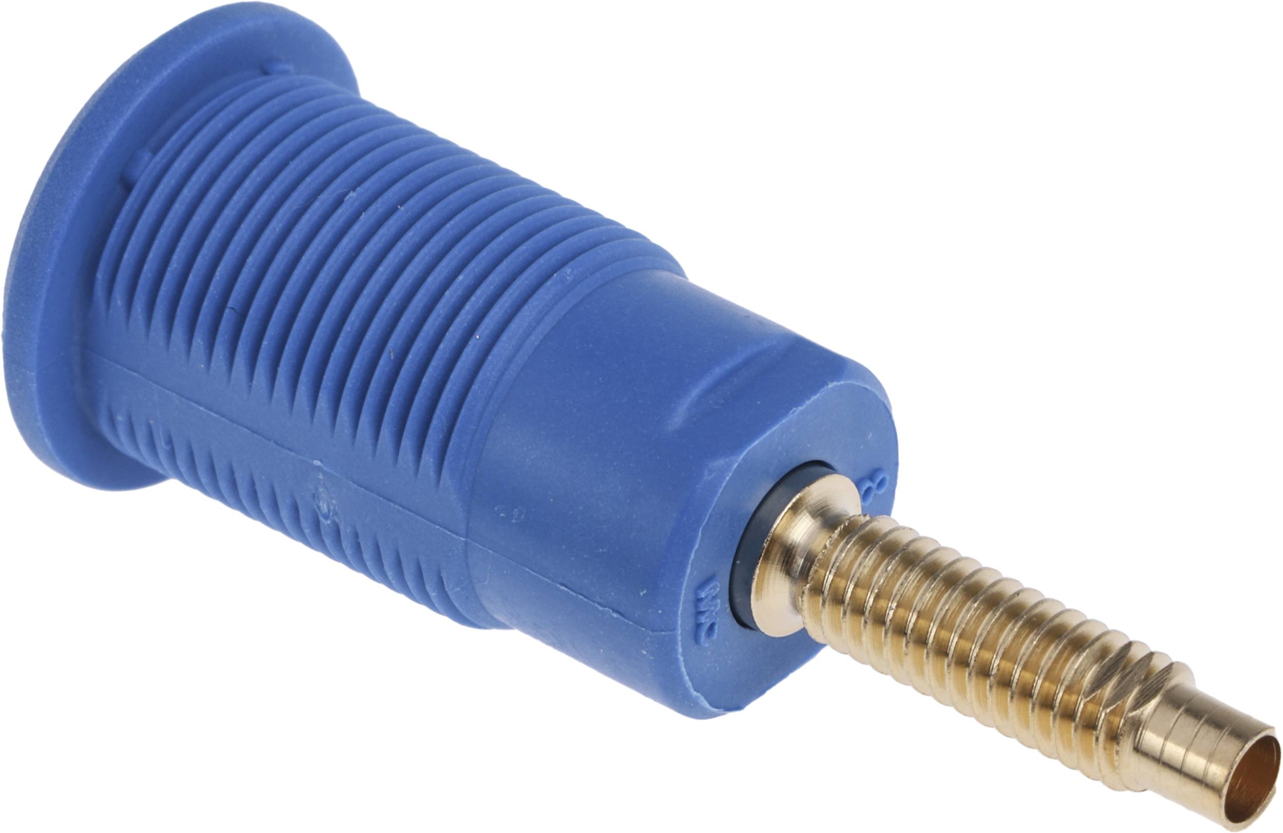 Złącze żeńskie laboratoryjne zabezpieczone złącze żeńskie do wbudowania niebieski Stäubli SLB4-G 1 szt.-1