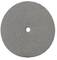 Szara, okrągła tarcza szlifierska z otworem pośrodku, używana do prac szlifierskich.