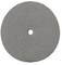 Szara, okrągła tarcza szlifierska z otworem pośrodku.
