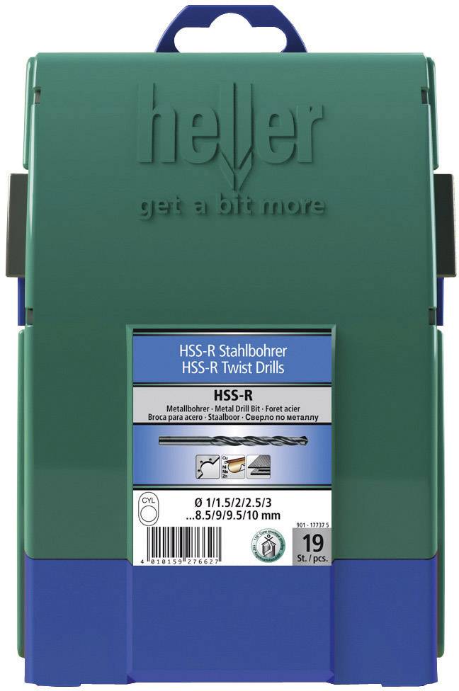 Набір спіральних свердел Heller 17737 по металу 5 1 комплект