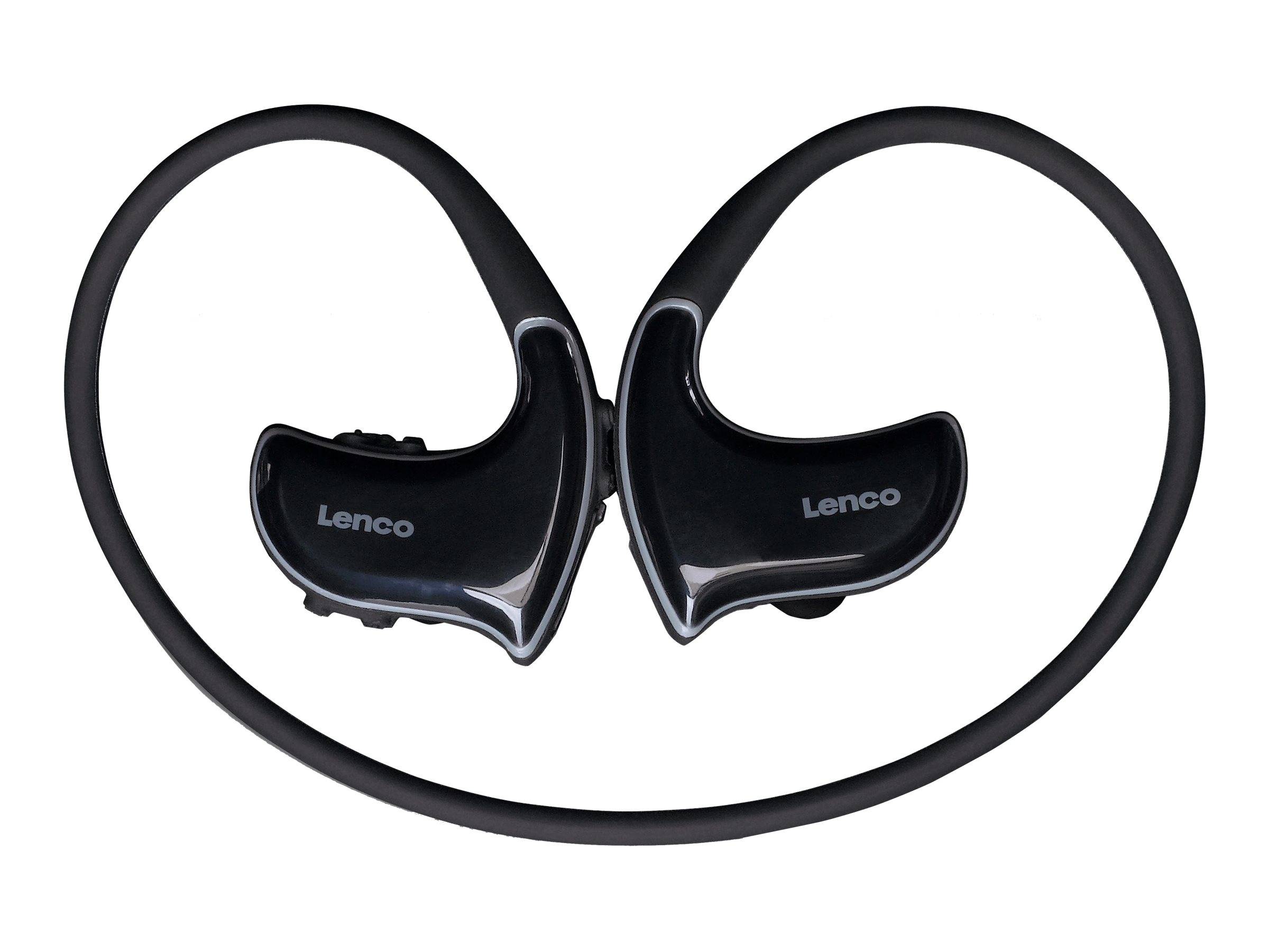 Lenco BTX-750BK Słuchawki douszne Bluetooth czarny zestaw słuchawkowy, opaska szyjna, odporne na pot Sport-1