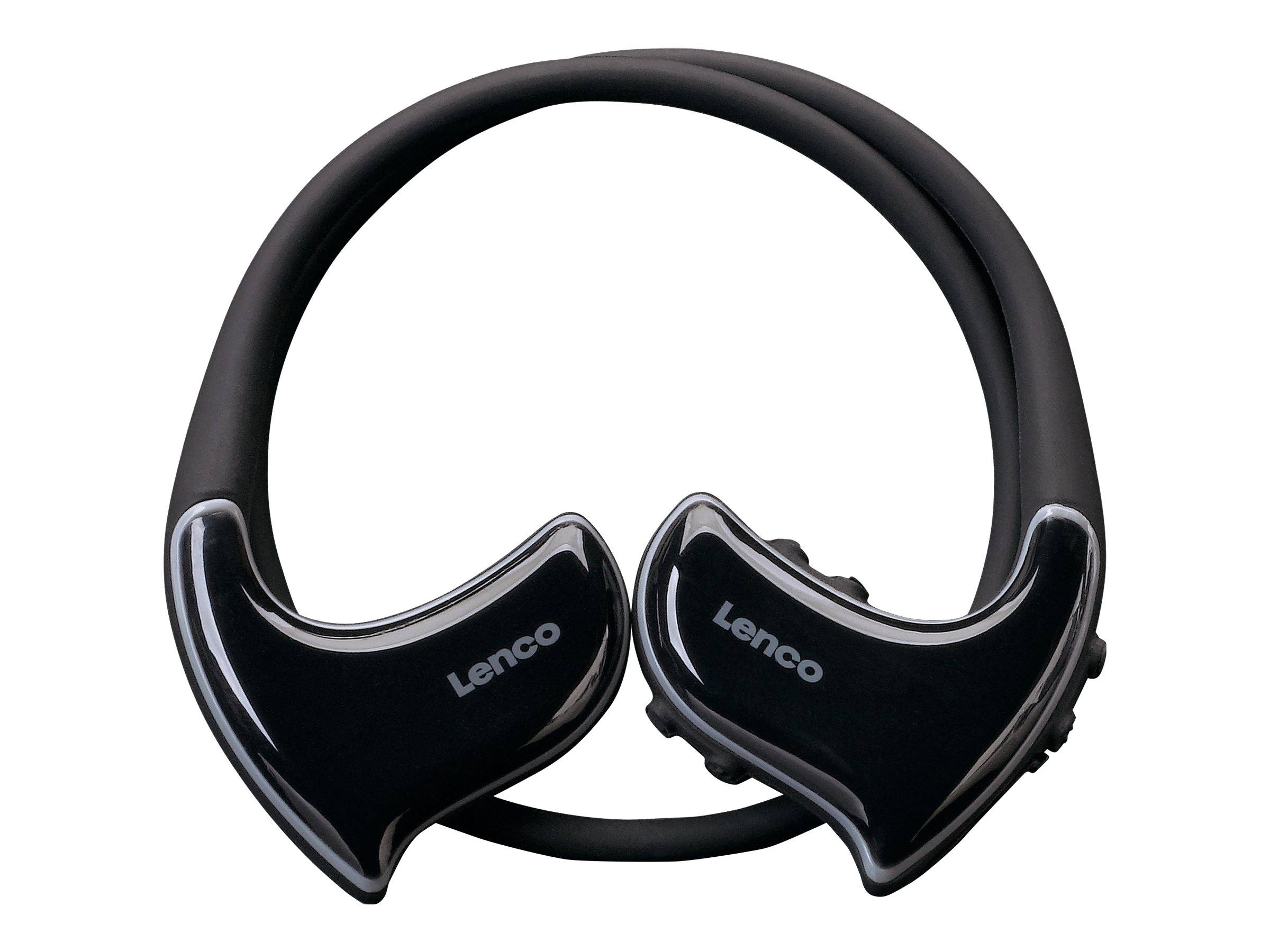 Lenco BTX-750BK Słuchawki douszne Bluetooth czarny zestaw słuchawkowy, opaska szyjna, odporne na pot Sport-4