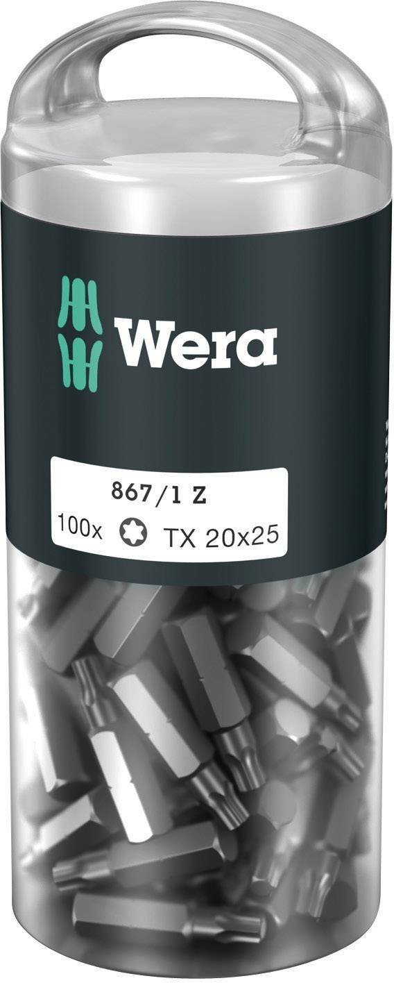 Torx T 10 біт Wera 867/1 Z TORX® DIY 100 SiS 867/1 Z (100xTX10/25) DIY Box TORX-Біти D 6.3 100 шт.