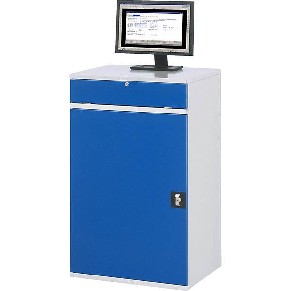 kaiserkraft (D x S x W) 520 x 650 x 1060 mm szary błyszczący, niebieski chagall 1 szt.-2