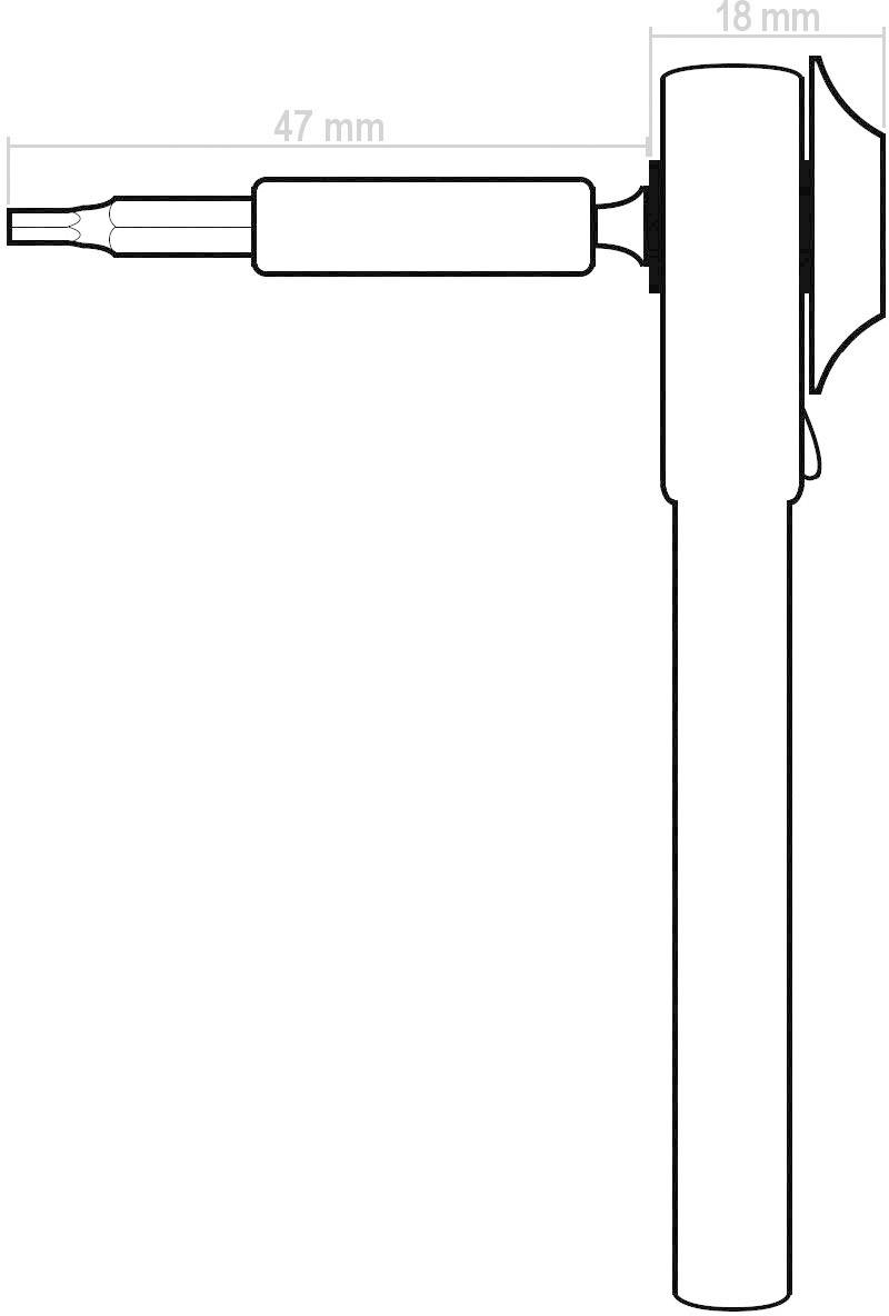 Ключі торцеві з тріскачкою Dacal MBS40, 1/4