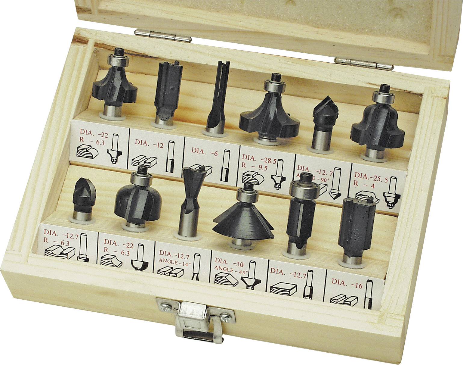 Набір фрез Brüder Mannesmann M 545-012, 1 комплект.