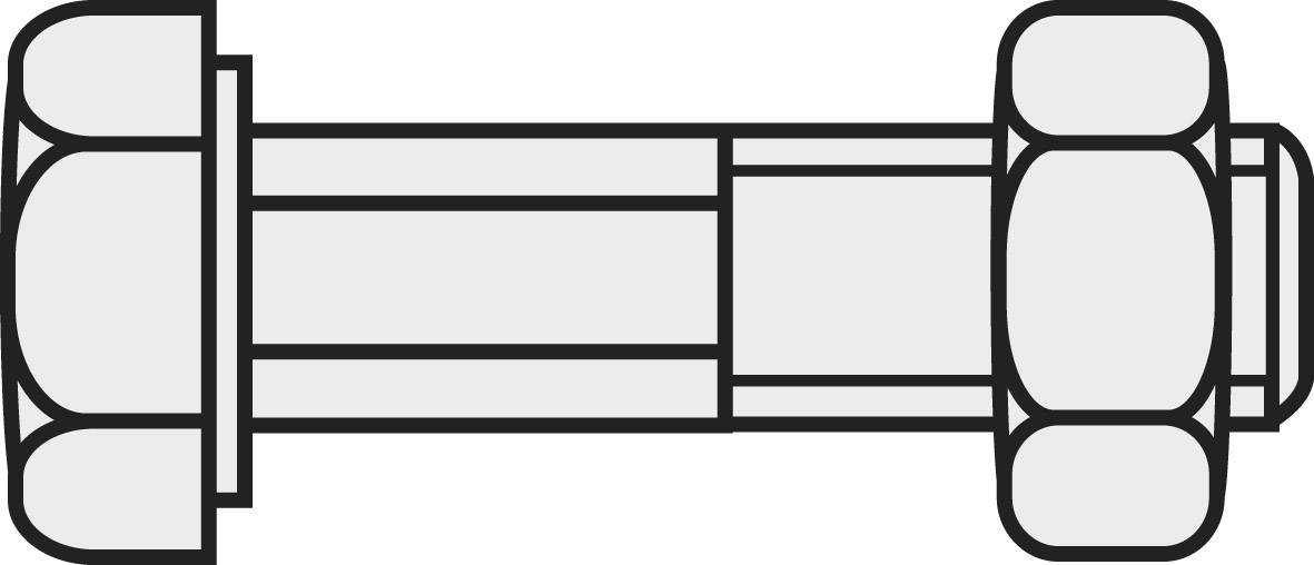 Гвинт із шестигранною головкою Toolcraft, M8x30 мм, DIN 601, ISO 4061, 20 шт.