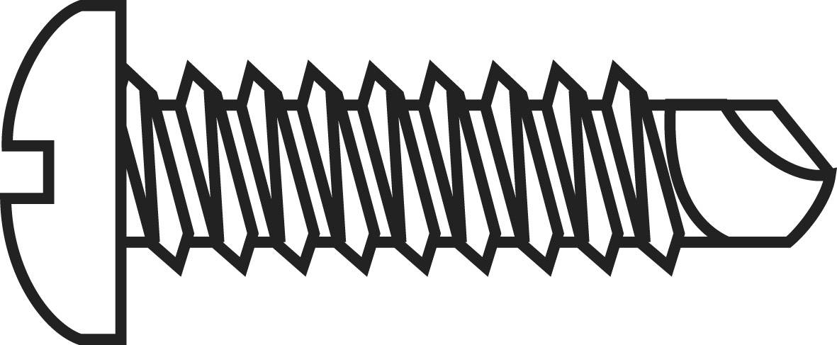 TOOLCRAFT 828031 Самосвердлювальний гвинт 4,2 мм 19 мм Phillips PH DIN 7504 сталь оцинкована 100 шт.