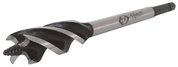C.K T2943-25 Wiertło śrubowe 25 mm Długość całkowita 160 mm sześciokątny uchwyt 1 szt.