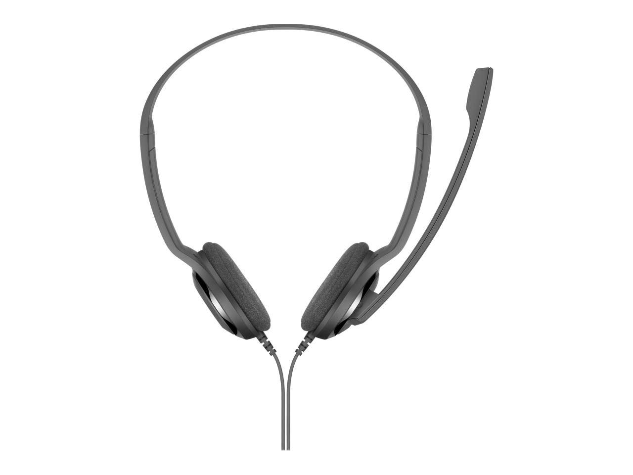 Słuchawki z mikrofonem Sennheiser PC 3 CHAT, 2 x jack 3,5 mm, 2 m, czarne-2