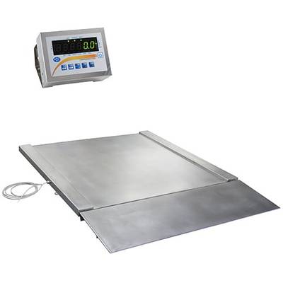 PCE Instruments Wagi przejazdowe Zakres pomiaru maks. 2000 kg Podziałka 1000 g z sieci elektrycznej stali szlachetnej-0