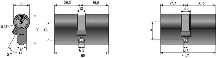 Wkładka podwójna ABUS 10002563-01, 1 szt.-4