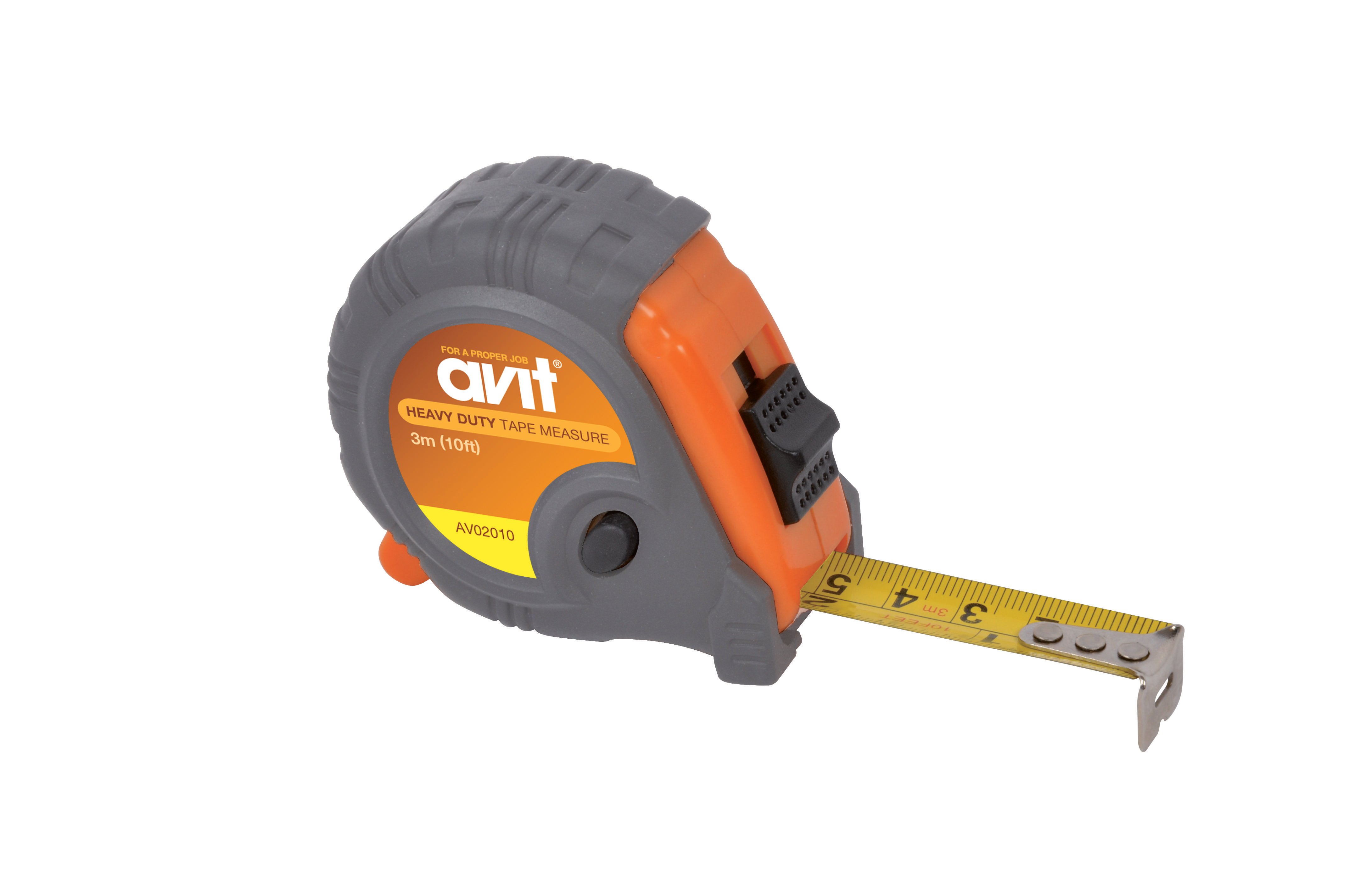 Рулетка AVIT AV02010, 3 м, сталь