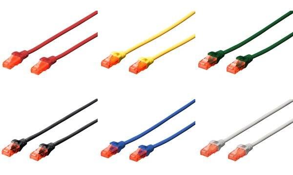 kabel LAN Digitus DK-1617-005/Y, 1 szt., RJ45, CAT 6, U/UTP, 0.50 m, żółty-8
