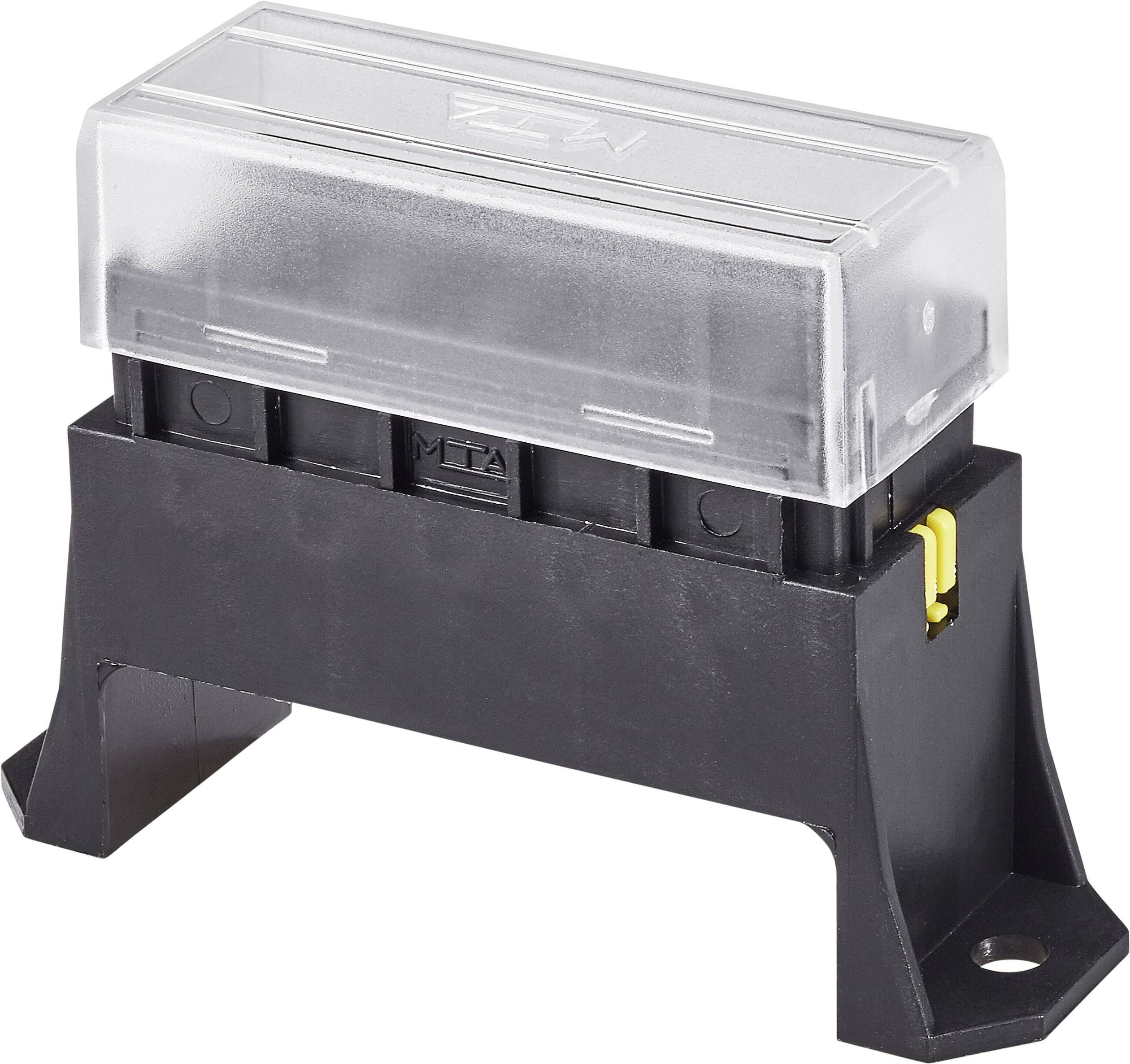 Тримач запобіжника, 6 гнізд, 6-36 В, 30 А, 86 x 27 x 58 мм