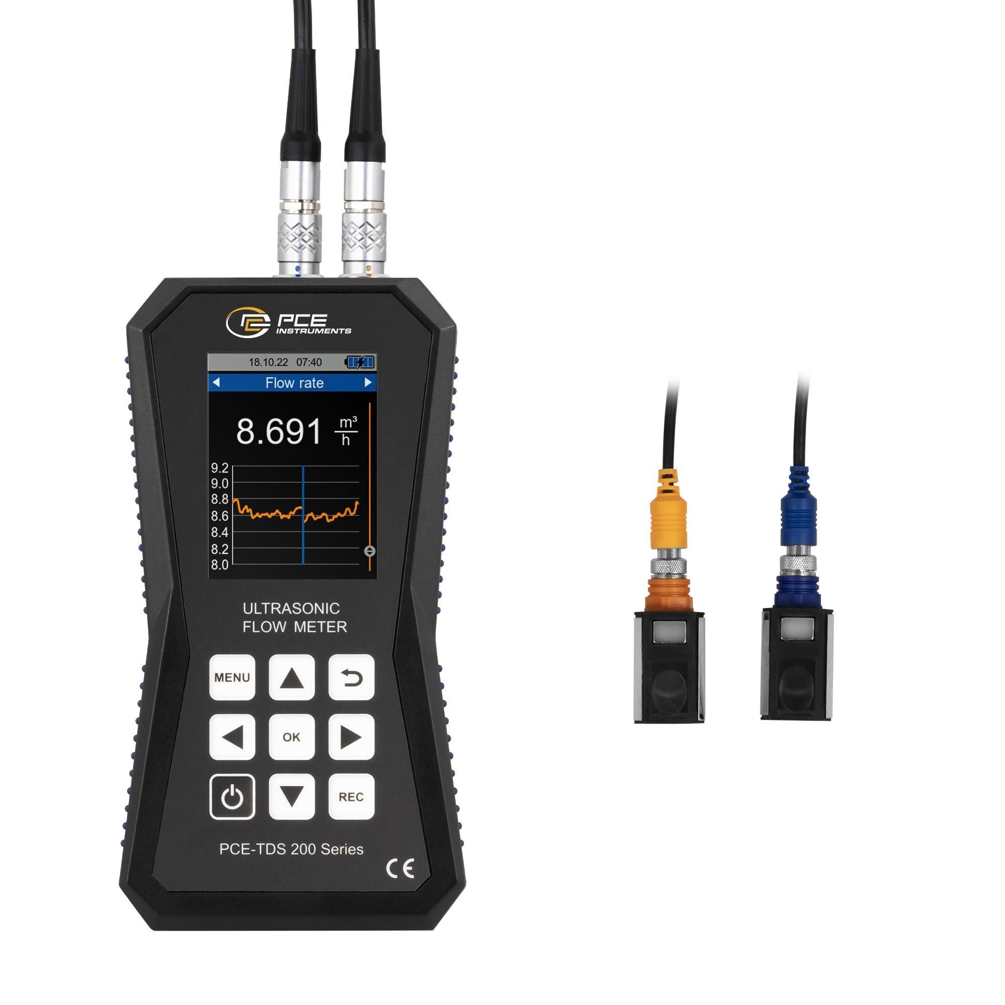 PCE Instruments Czujnik ultradźwiękowy PCE-TDS 200 S Zasilanie (zakres): 5 V Zakres pomiarowy: 0 - 32 m/s 1 szt.-1