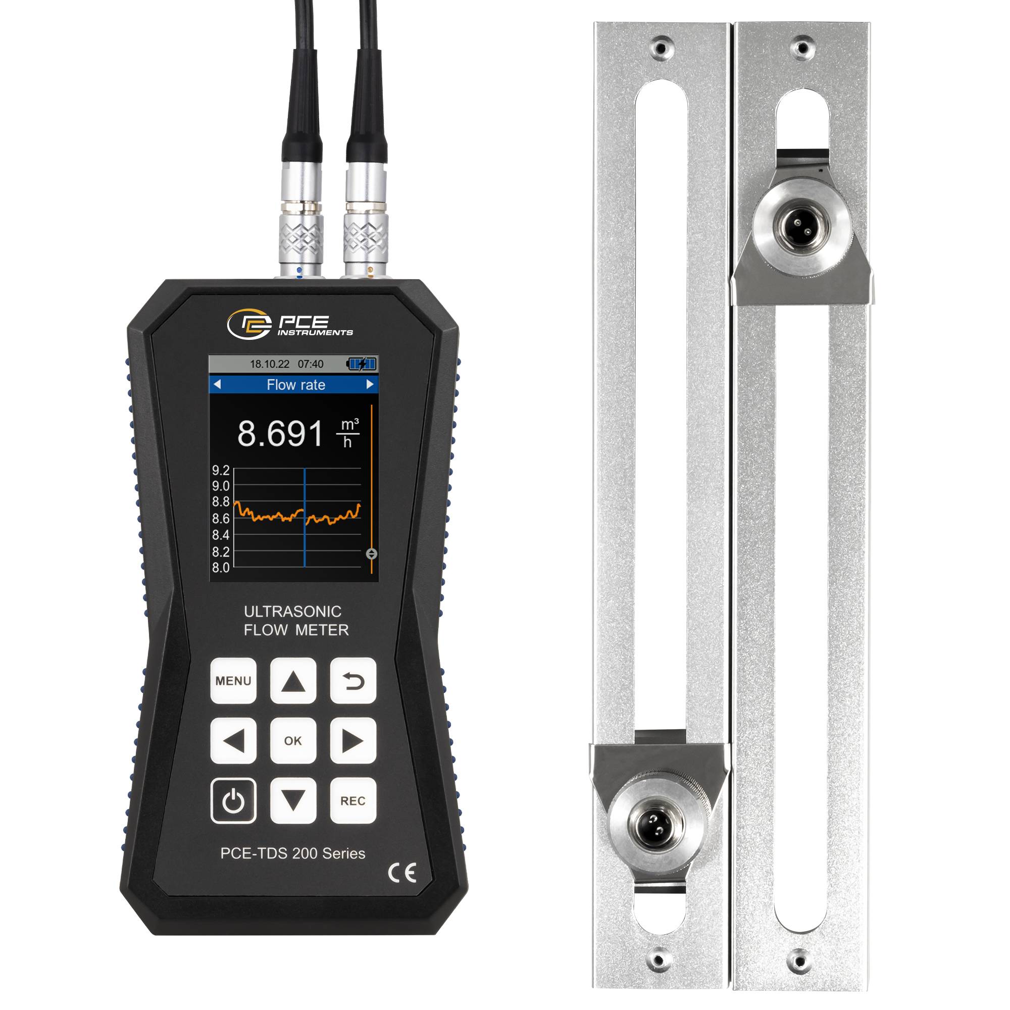 Czujnik ultradźwiękowy PCE Instruments PCE-TDS 200 MR, 5 V, 0 - 32 m/s, 1 szt.-1