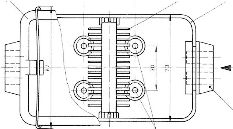 Розподільна коробка SecoRüt 90253, (Д x Ш x В) 120 x 75 x 40 мм