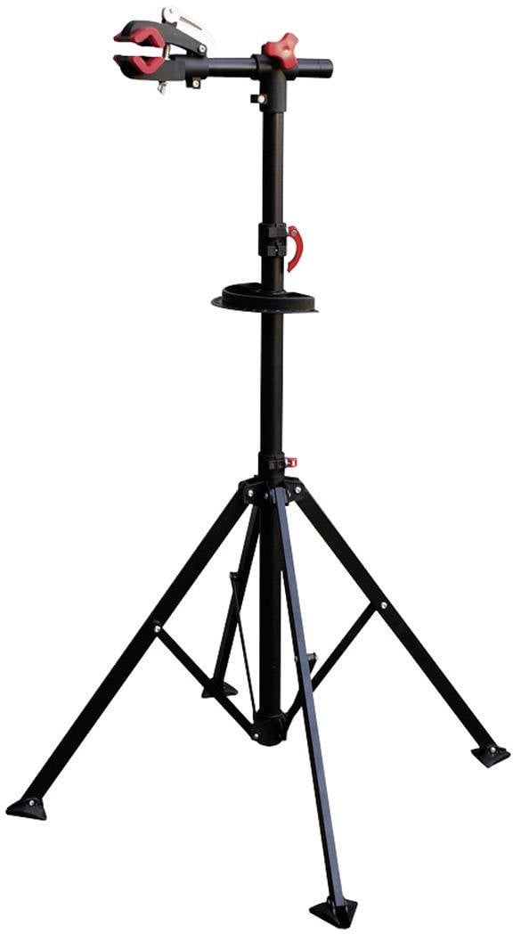 Stojak do montażu roweru, Eufab Profi 16414, wysokość 1150- 1400 mm, metalowy, czarny