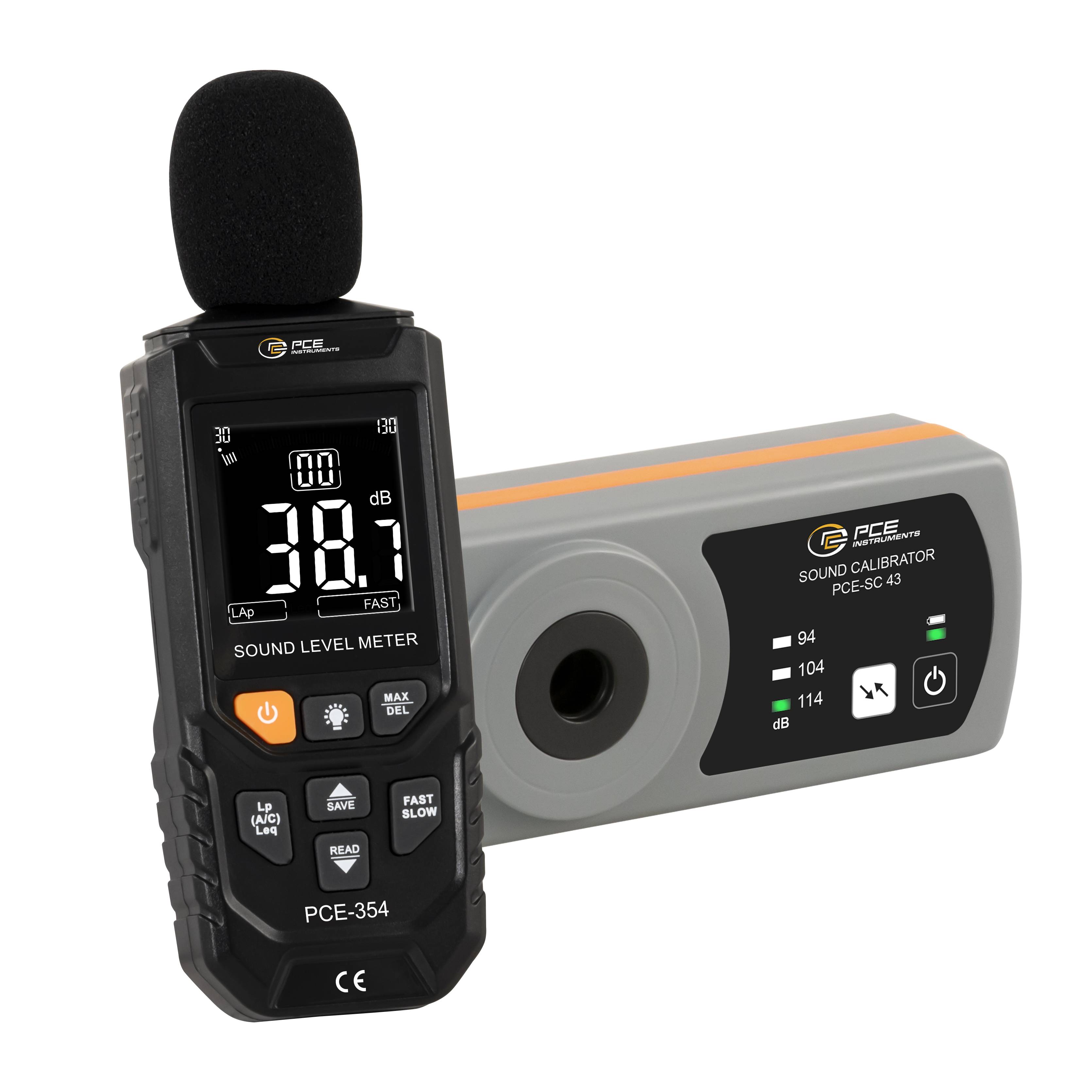 PCE Instruments Реєстратор даних децибелометра PCE-354-SC43 30 - 130 дБ 20 Гц (хв.)