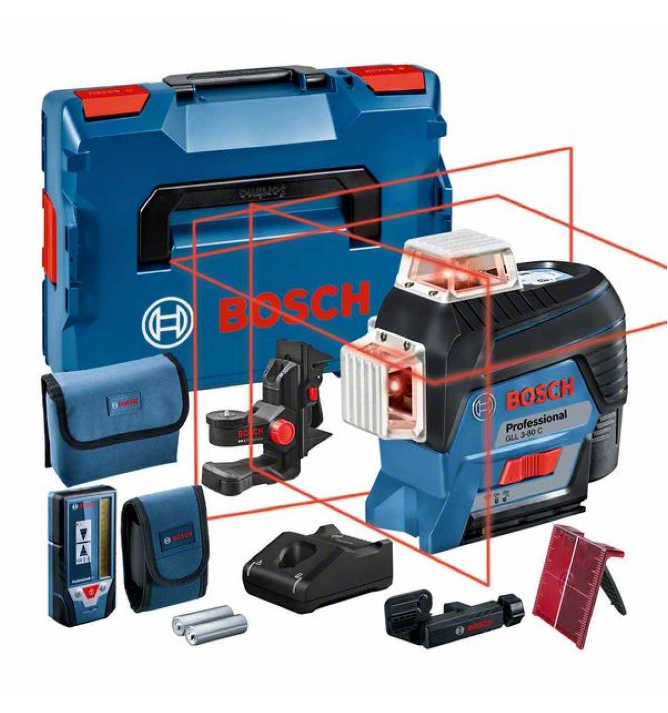 Laser liniowy Bosch Professional GLL 3-80C 0601063R05 Maksymalny zasięg: 30 m-1