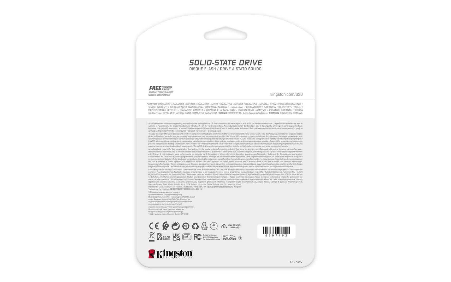 Dysk wewnętrzny SSD M.2 1 TB Kingston Fury Renegade PCIe NVMe 4.0 x4-2