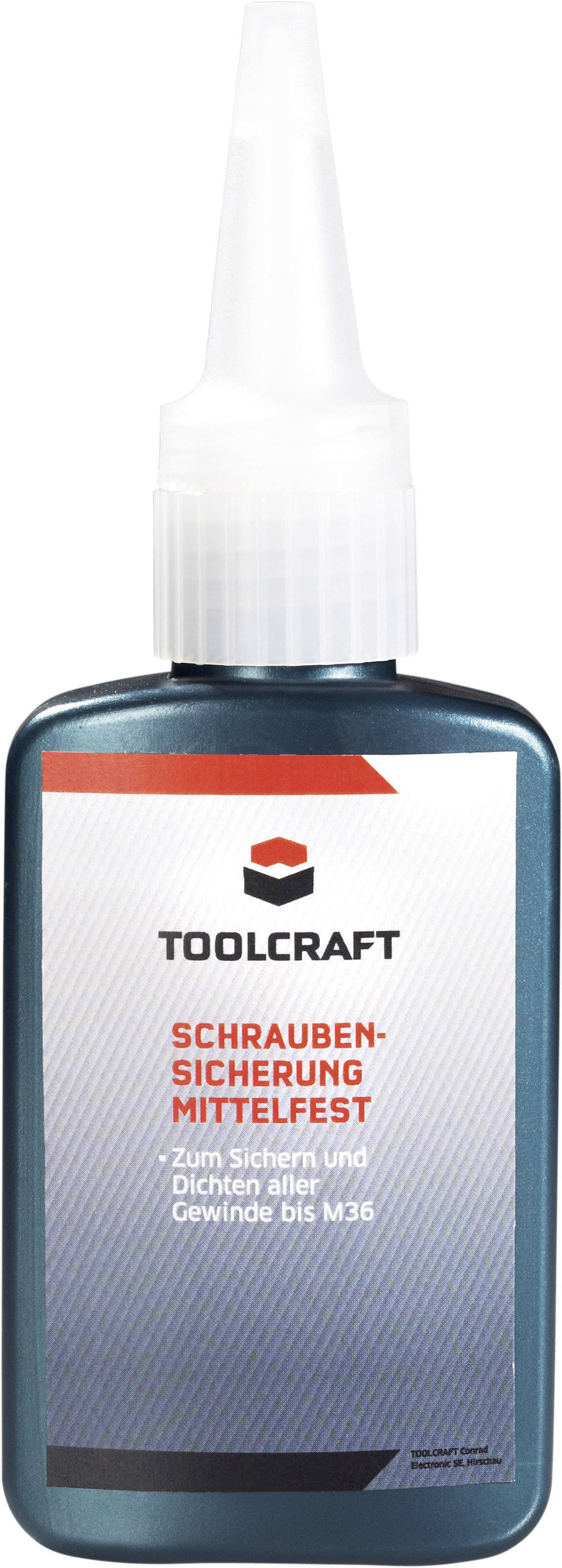 Śruba zabezpieczająca średnio twardy TOOLCRAFT 887507, 50 ml-0