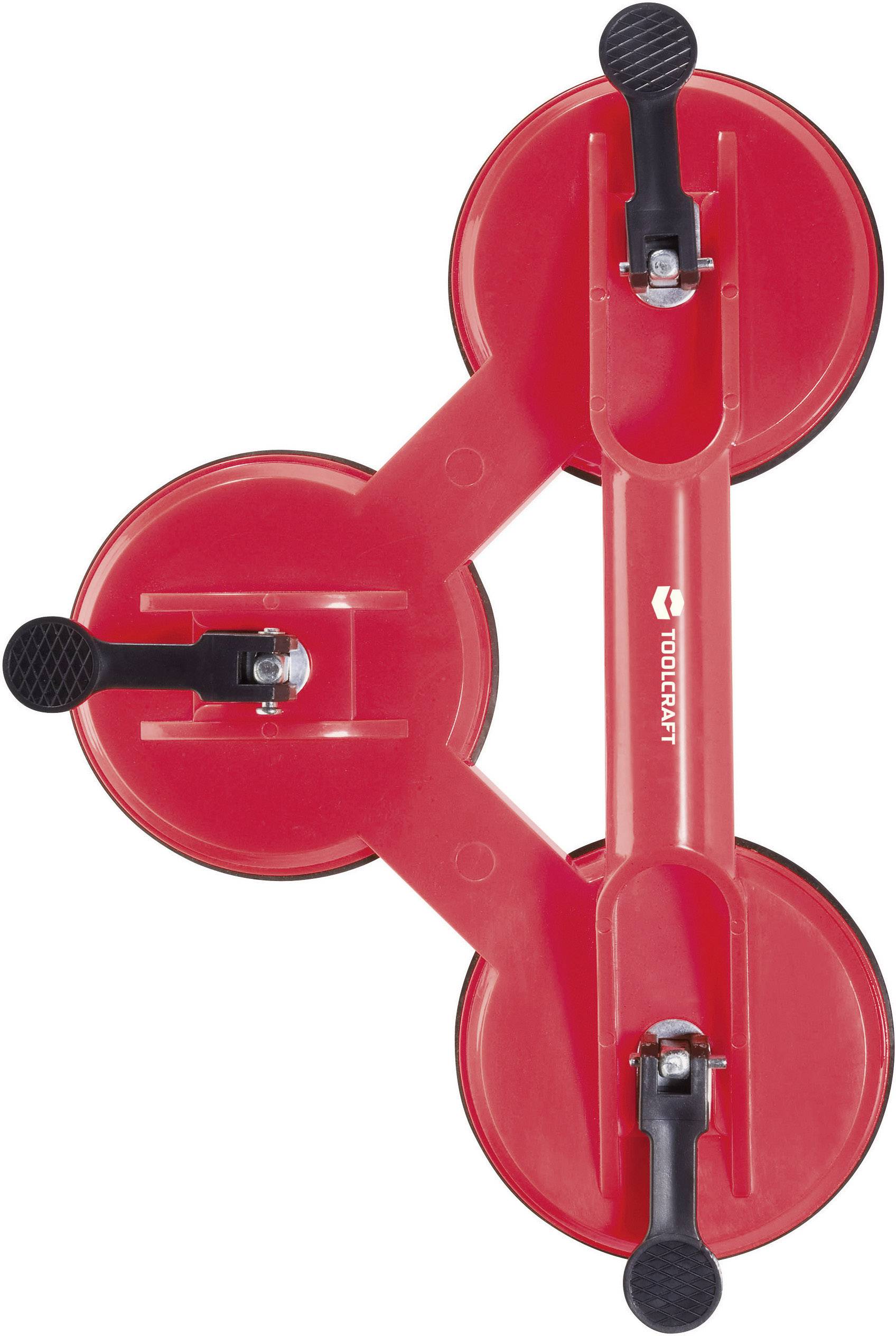 Потрійний підйомник TOOLCRAFT з присоскою, максимальна вантажопідйомність 110 кг