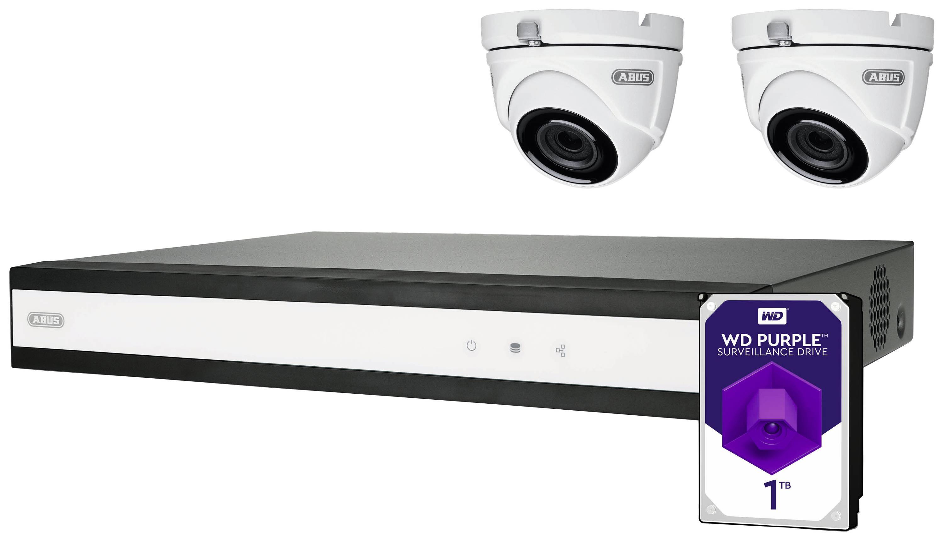 Zestaw monitorujący ABUS Performance Line TVVR33622D analogowy, AHD z 2 kamerami 1920 x 1080 px 1 TB-1
