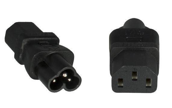 MicroConnect PE613AD Adaptateur pour appareils réfrigérants  Adaptateur/prolongateur droit   noir 1 pc(s)