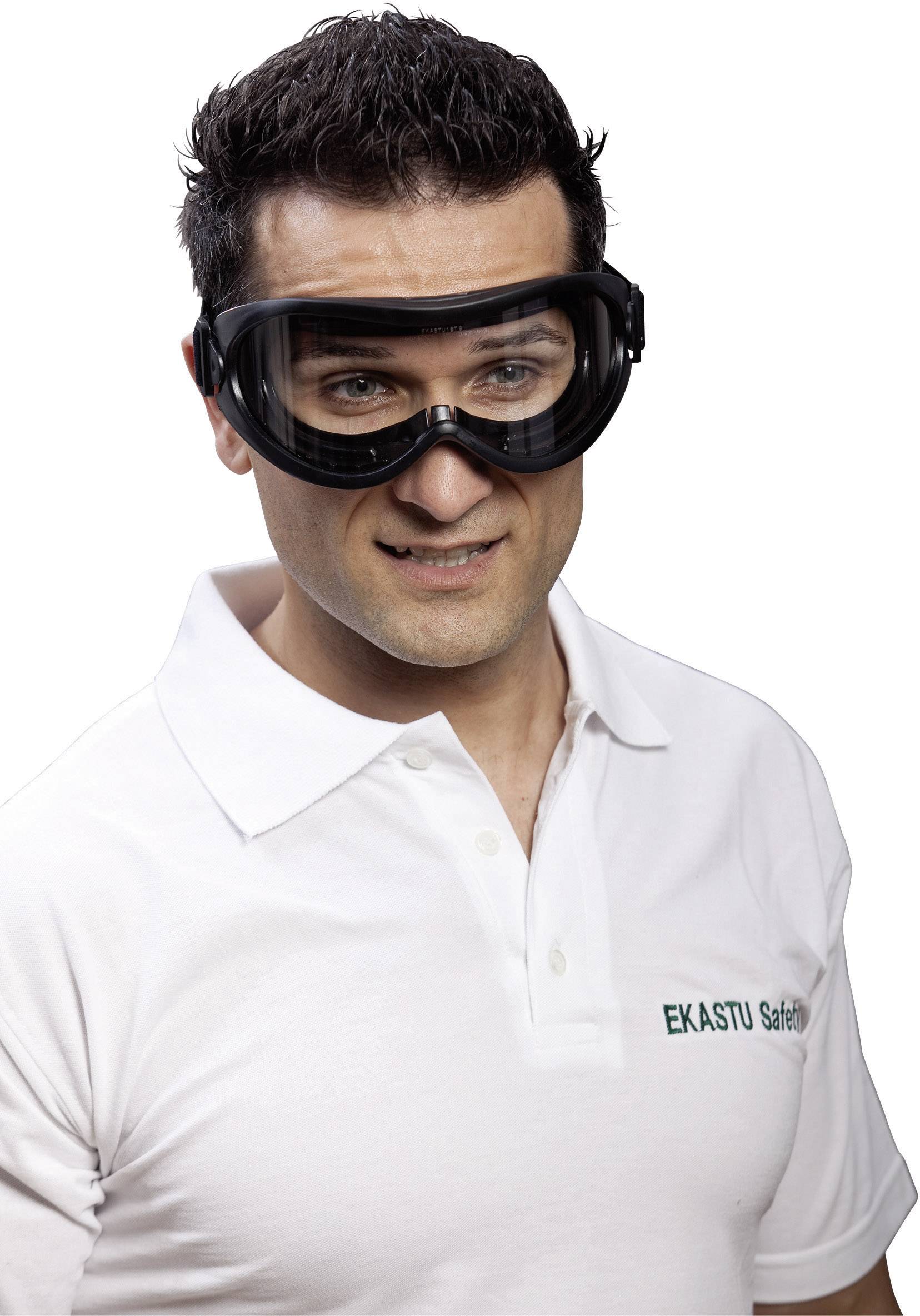 Ekastu 277 384 Захисні окуляри для повного обличчя чорного кольору EN 166-1 DIN 166-1