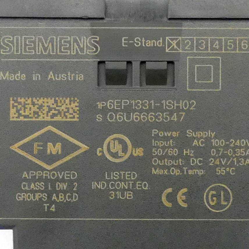 Siemens 6EP1331-1SH02 Zasilacz na szynę DIN Opis 1 szt.-1
