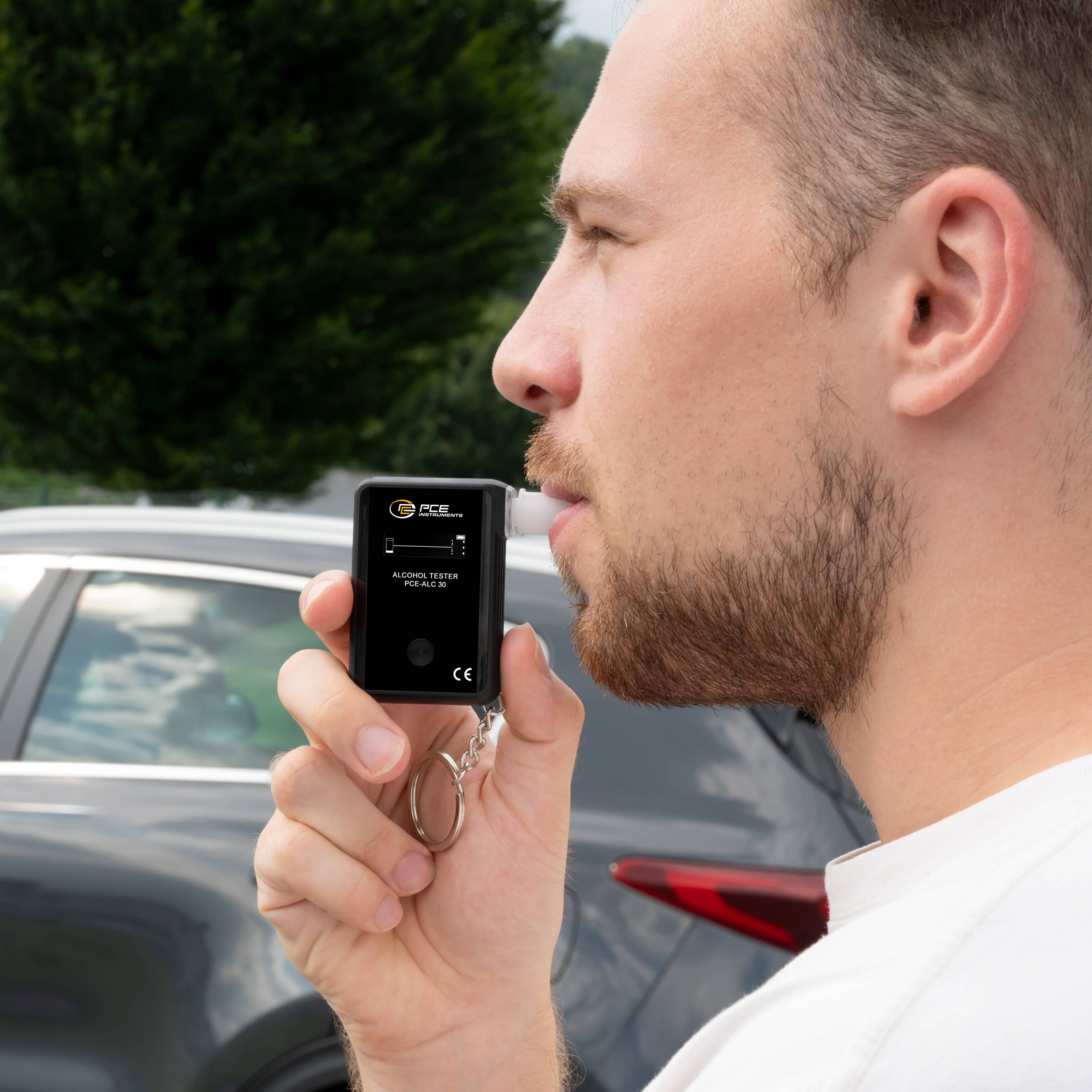 PCE Instruments Alkomat 0 do 2 mg/ml alarm, Zawiera wyświetlacz, Wskazania w różnych jednostkach-2