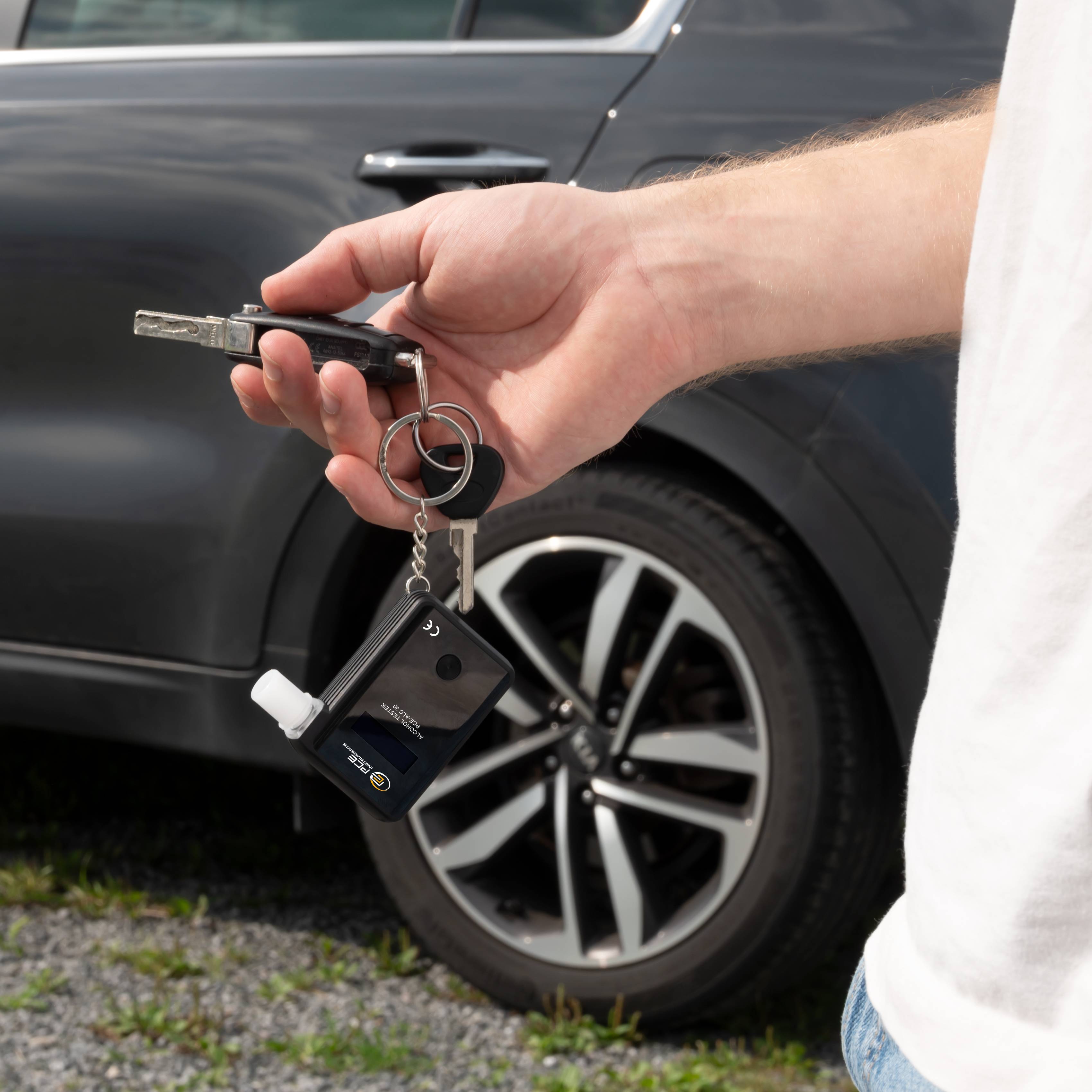 PCE Instruments Alkomat 0 do 2 mg/ml alarm, Zawiera wyświetlacz, Wskazania w różnych jednostkach-3