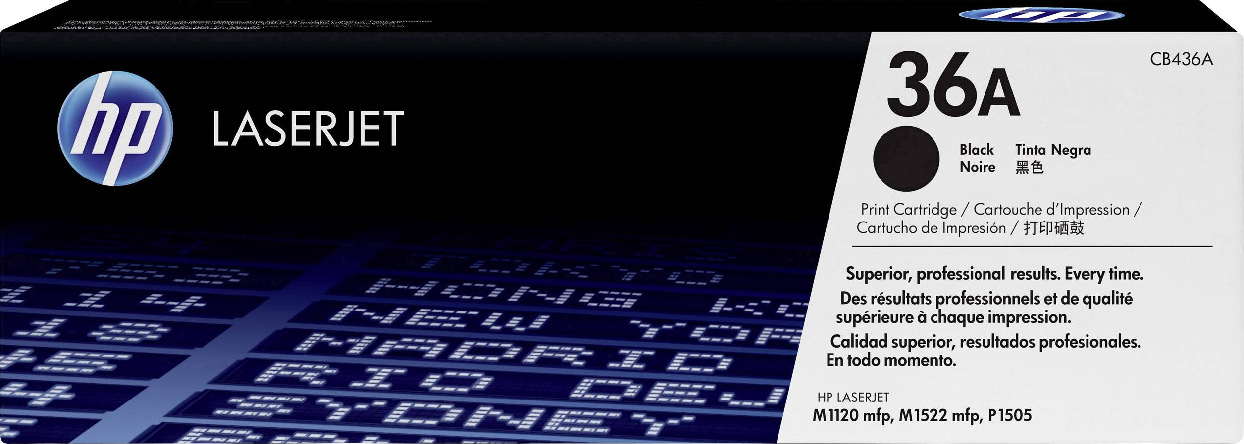 Тонер HP CB436A, оригінальний, чорний