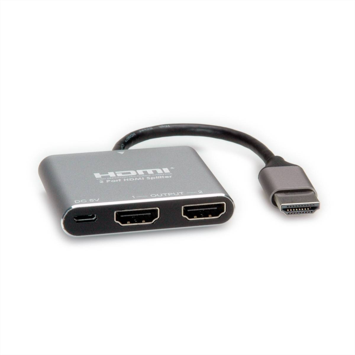 Value Splitter HDMI 3840 x 2160 px srebrny (metaliczny)-3