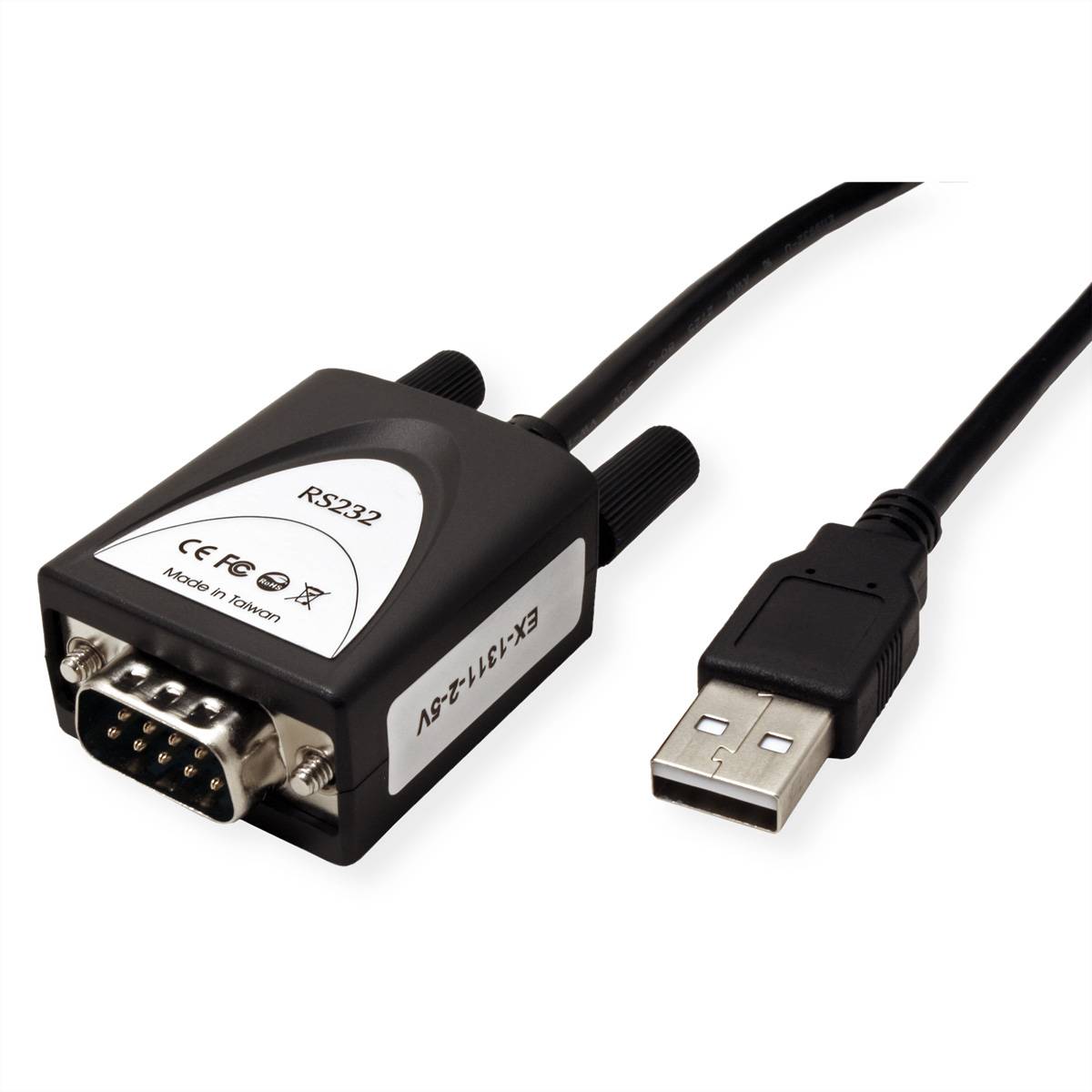 Exsys do komputerów adapter Exsys - Serieller Adapter - USB - RS-232 - Schwarz 1.80 m-2