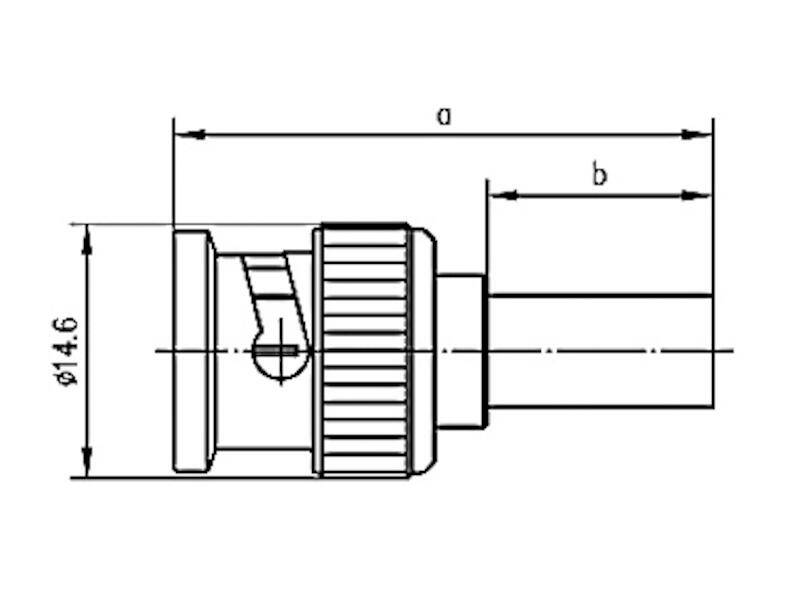 Złącze BNC Telegärtner 100027488 100027488 złącze męskie proste 75 Ω 1 szt.-1
