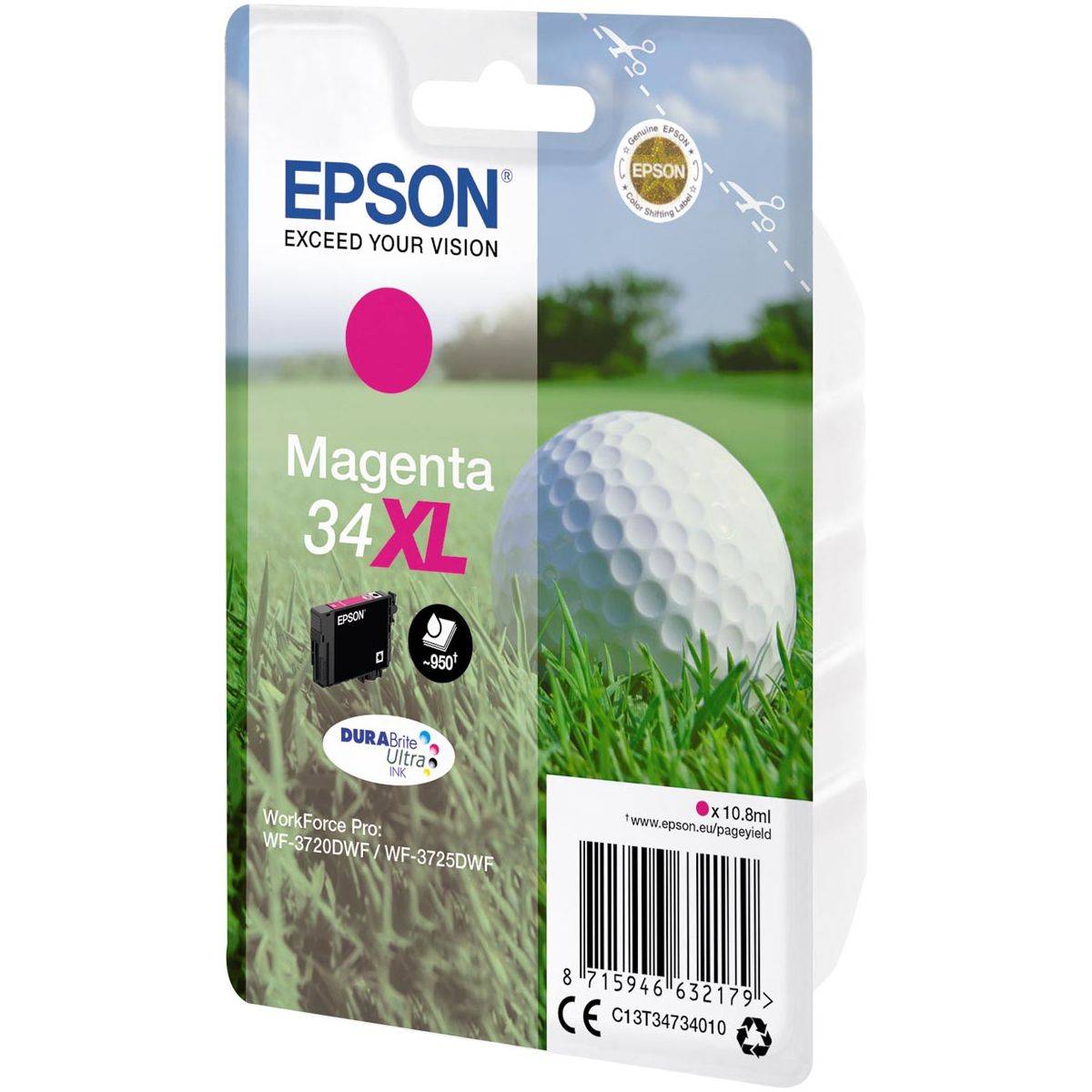 Epson atrament 34XL tusz oryginalny Magenta C 13 T 34734010-9