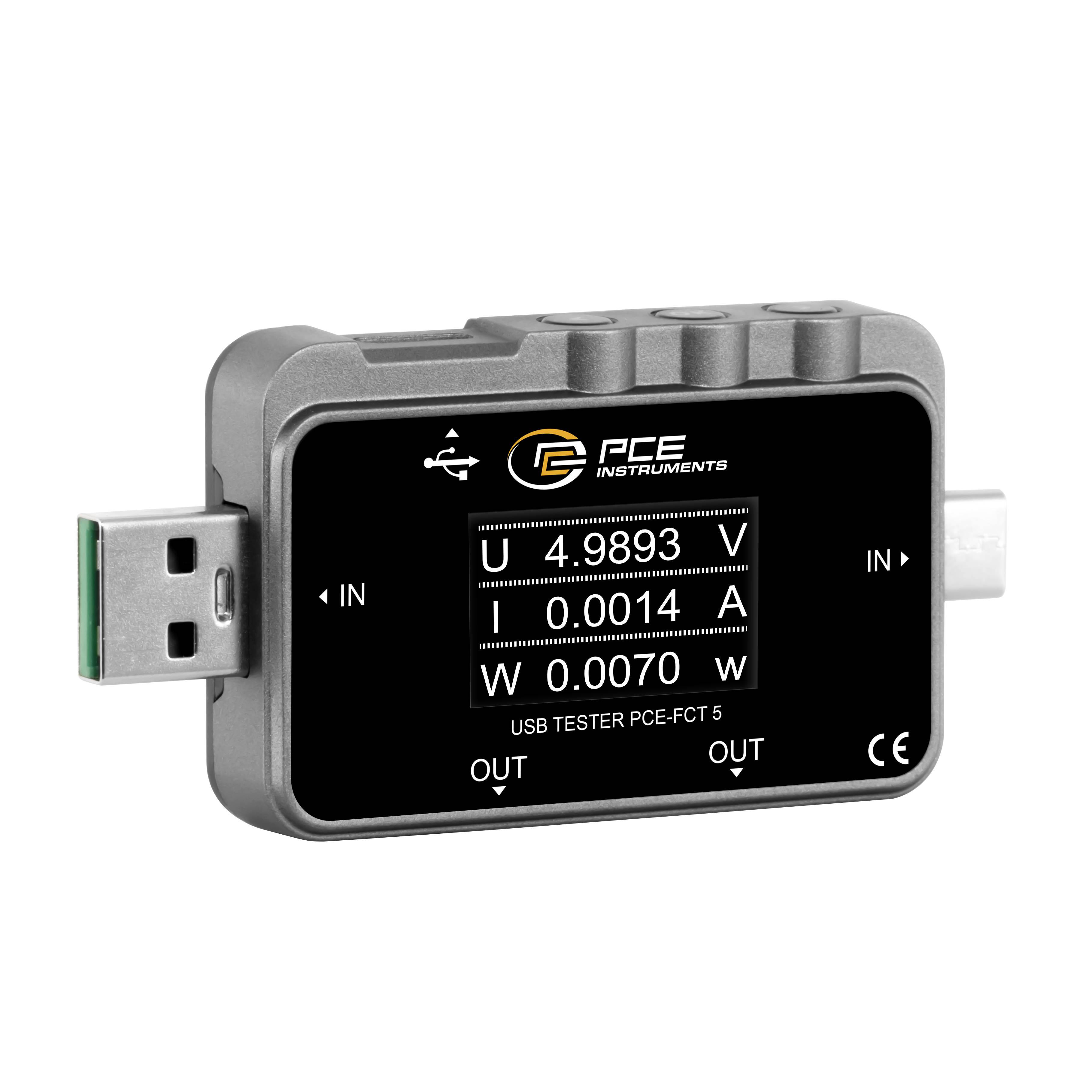 PCE Instruments Miernik USB cyfrowy tester napięcia